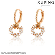92187 Xuping neue ein Gramm Gold Ohrringe Designs für Mädchen